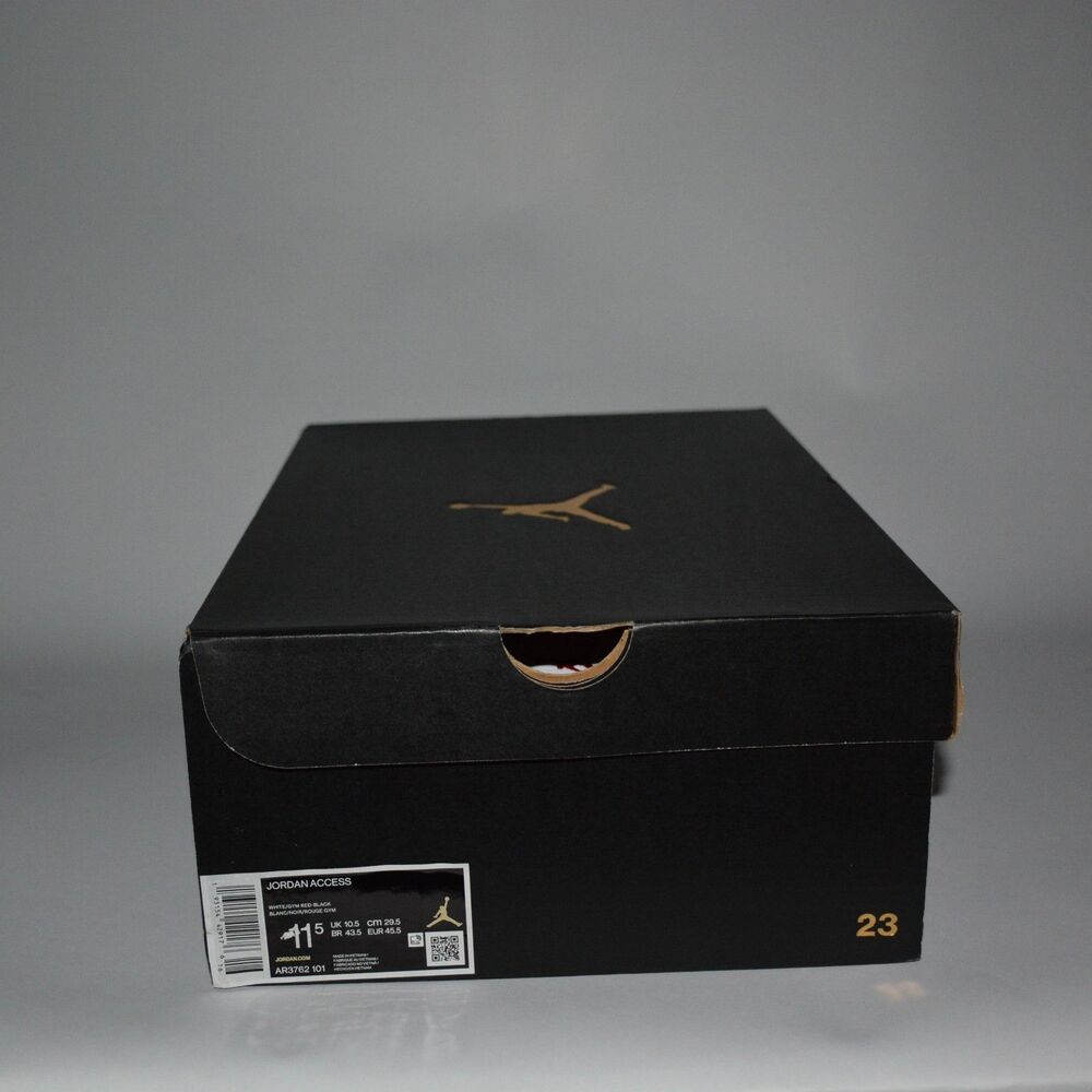 Nike Air Jordan Access White Red Black Sneakers Retro AR3762-101 Mens Size 11.5 - Picture 5 of 5